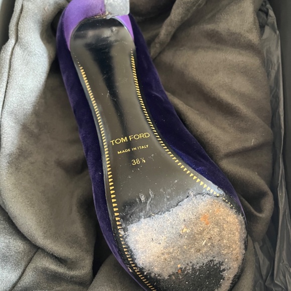 Tom Ford Purple Velvet Heels - Picture 6 of 11
